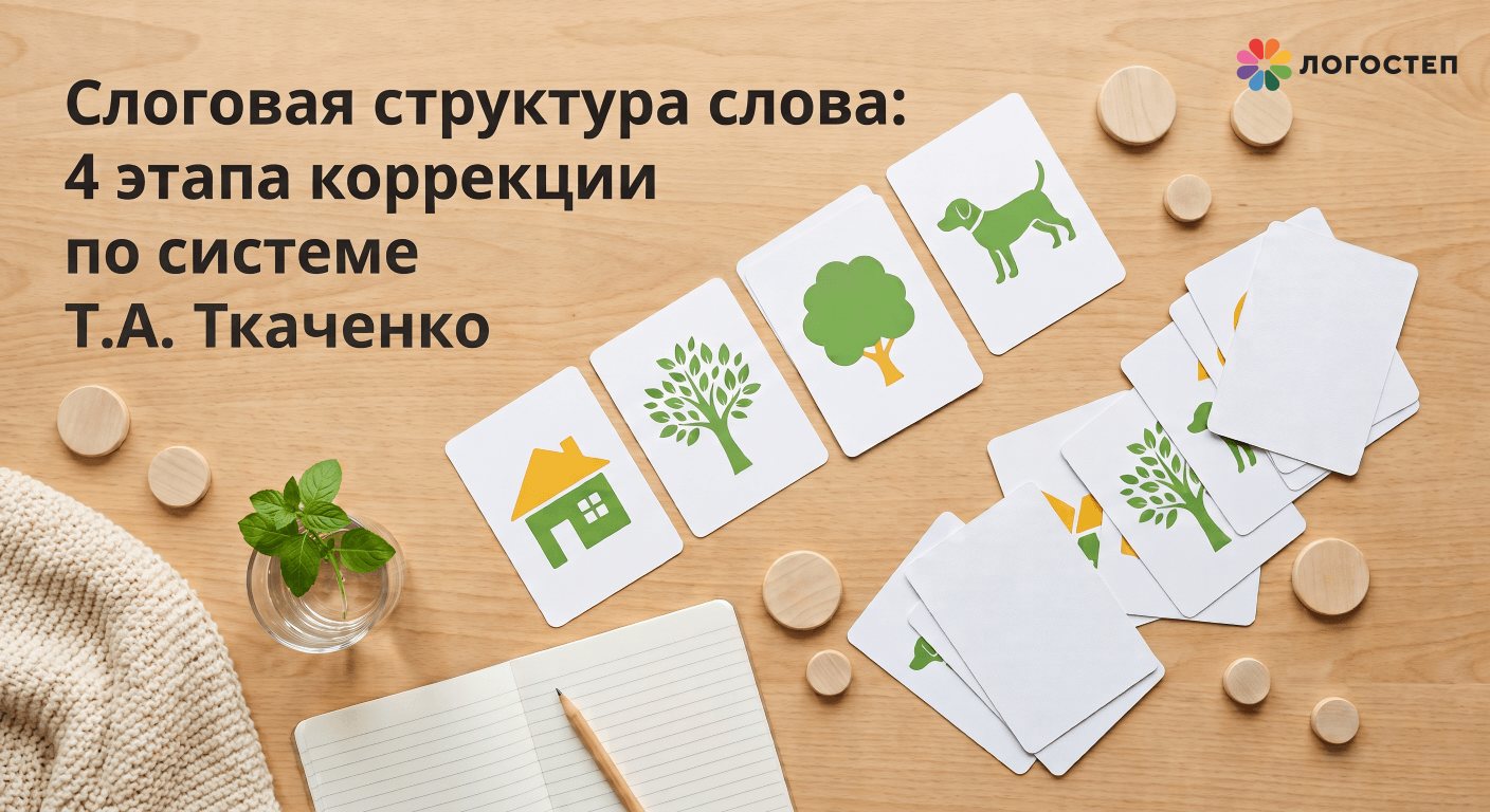 Слоговая структура слова: 4 этапа коррекции по системе Т.А. Ткаченко